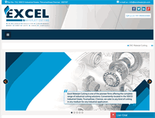 Tablet Screenshot of excelwaterjet.com